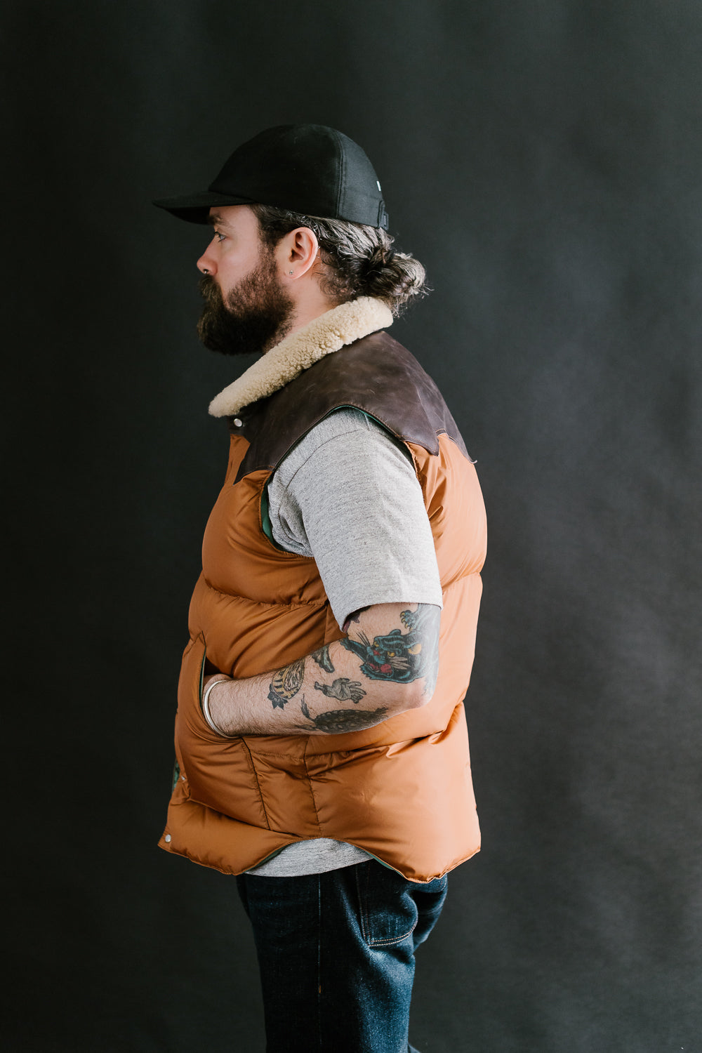 Lot 2198 - Rocky Mountain x Warehouse Nylon Christy Vest - Brown