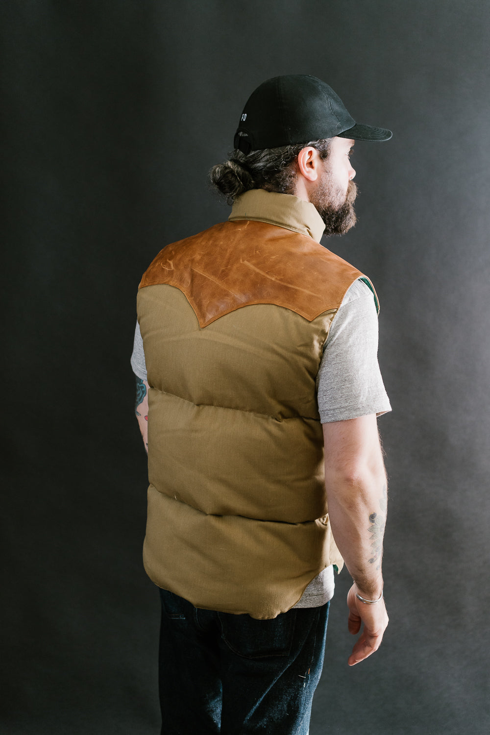 Lot 2199 - Rocky Mountain x Warehouse Dobby Twill Vest - Brown