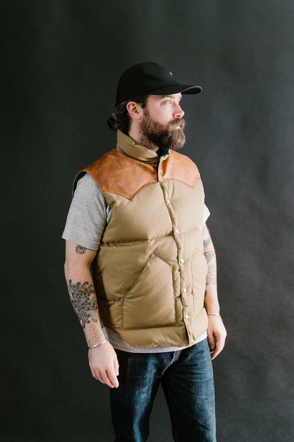 Lot 2199 - Rocky Mountain x Warehouse Dobby Twill Vest - Brown