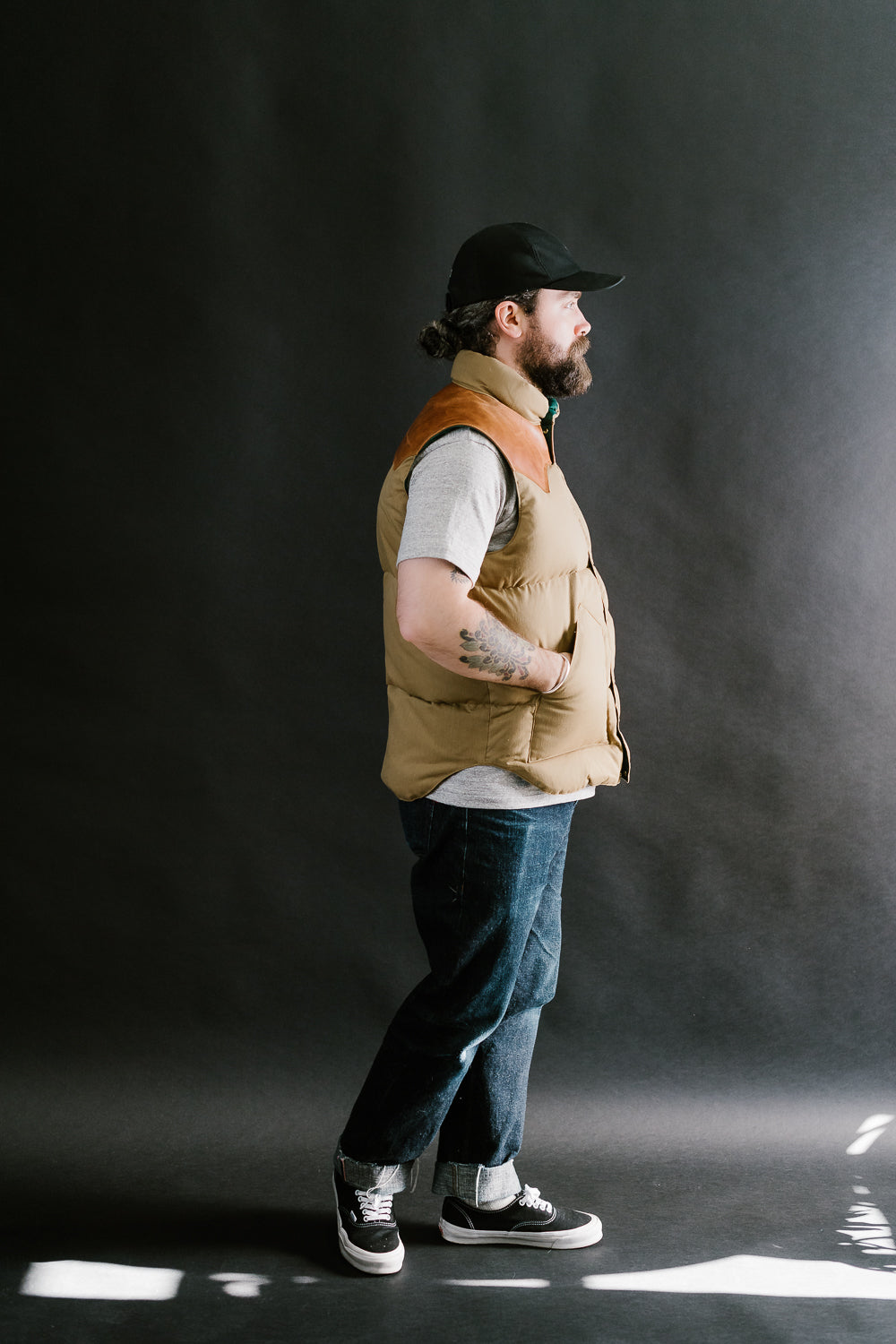 Lot 2199 - Rocky Mountain x Warehouse Dobby Twill Vest - Brown