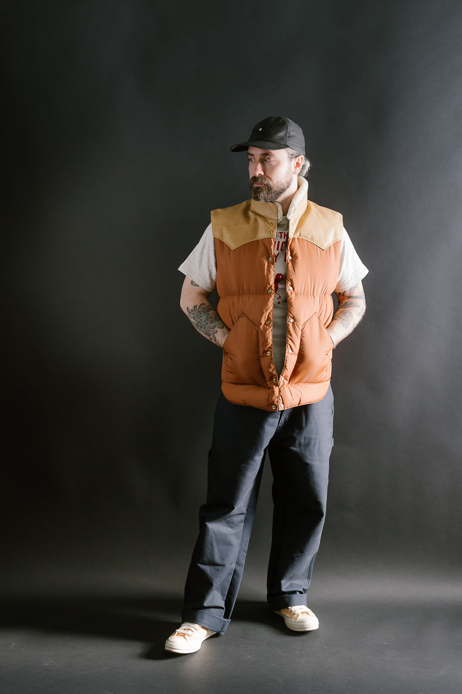 Lot 2222 - Rocky Mountain x Warehouse Nylon Christy Vest - Brown