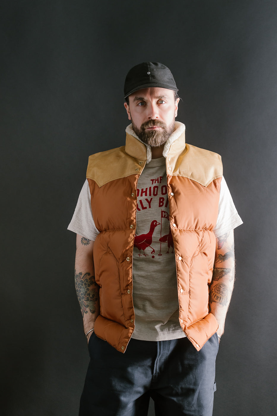 Lot 2222 - Rocky Mountain x Warehouse Nylon Christy Vest - Brown