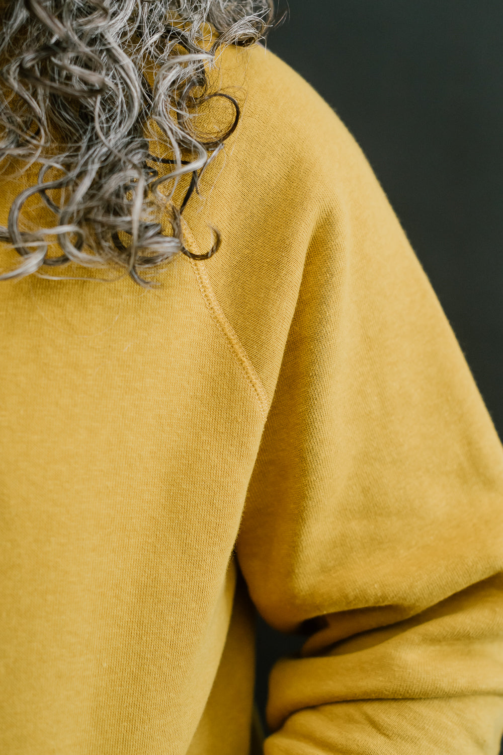 Lot 262 - DENIME - Four Needle Raglan Hoodie - Yellow