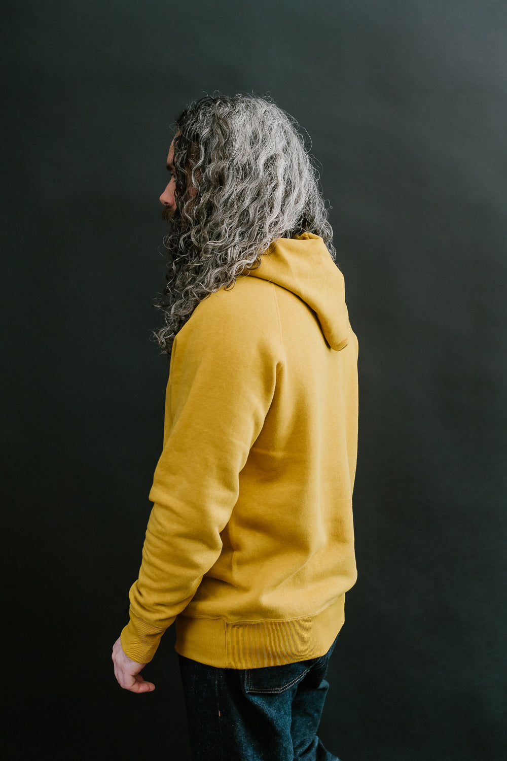 Lot 262 - DENIME - Four Needle Raglan Hoodie - Yellow