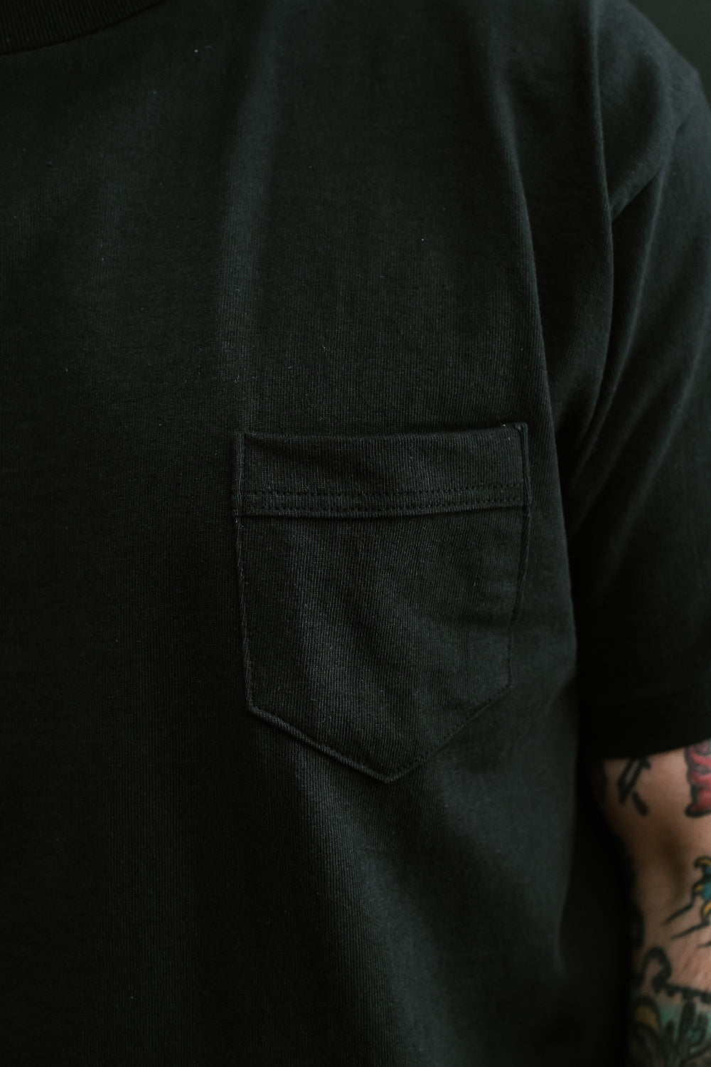 Lot 263 - DENIME - Crew Neck Pocket Tee - Black