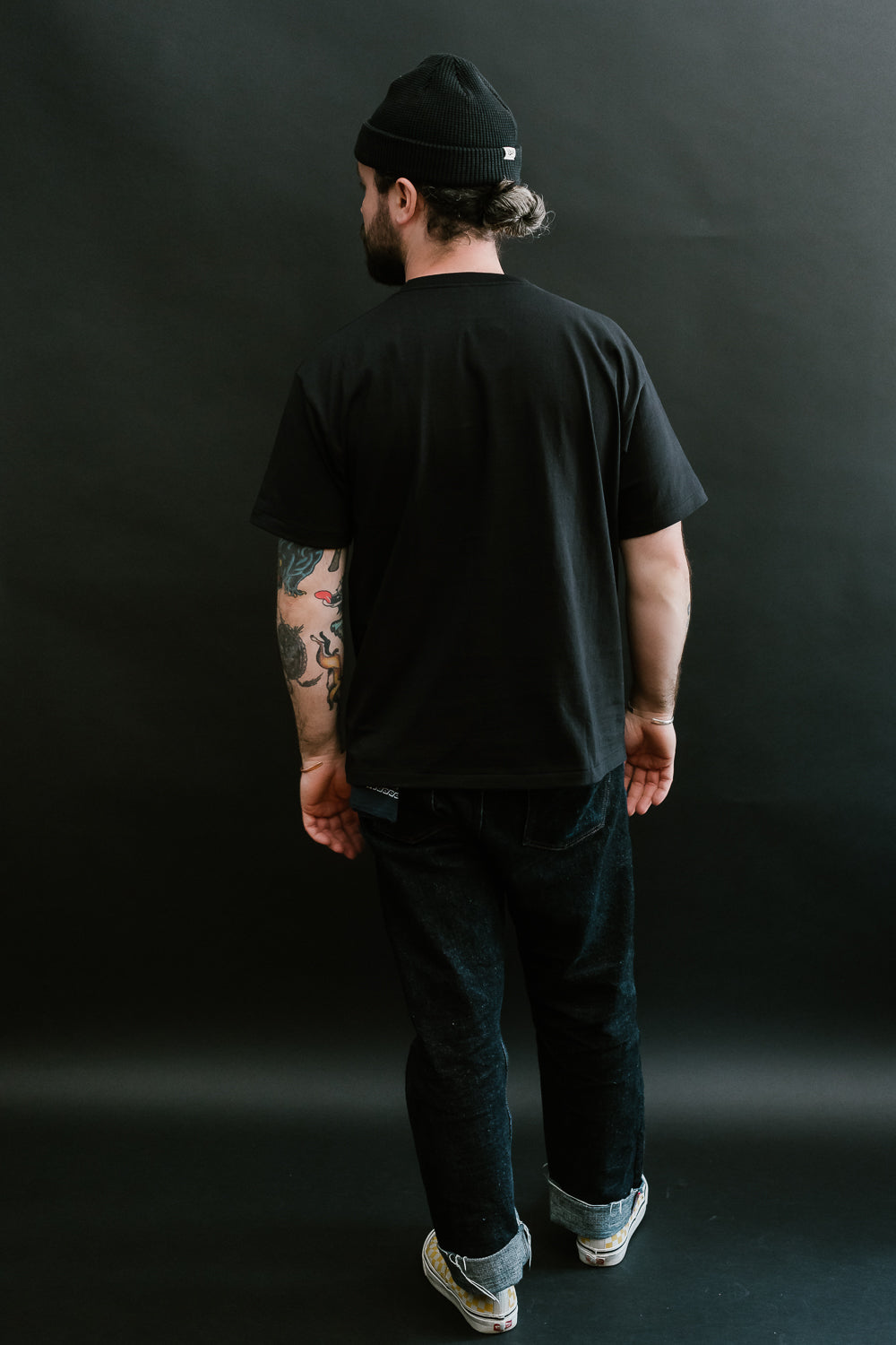 Lot 263 - DENIME - Crew Neck Pocket Tee - Black