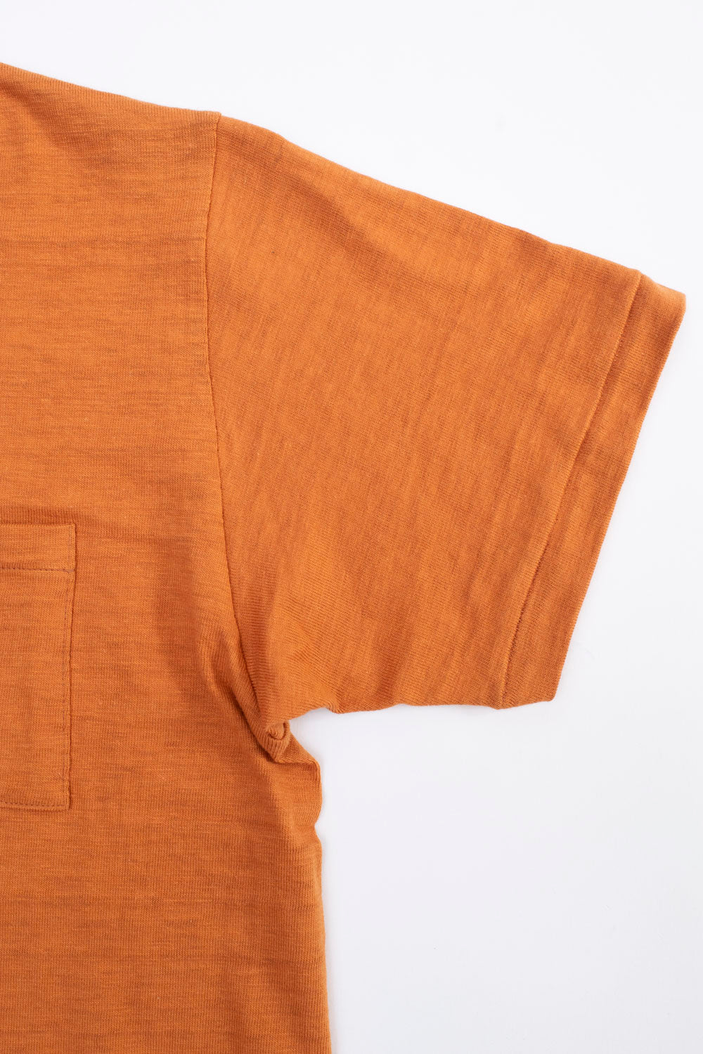 Lot 4601P - Slubby Cotton Pocket T-Shirt - Dark Orange