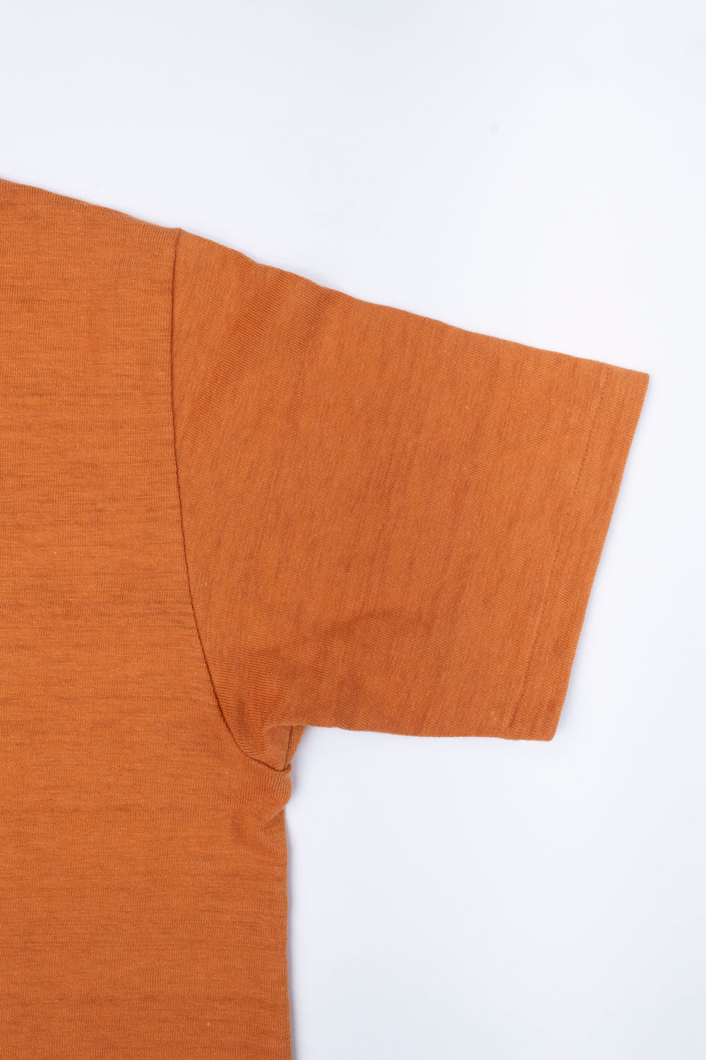 Lot 4601 - Slubby Henley Neck T-Shirt - Dark Orange