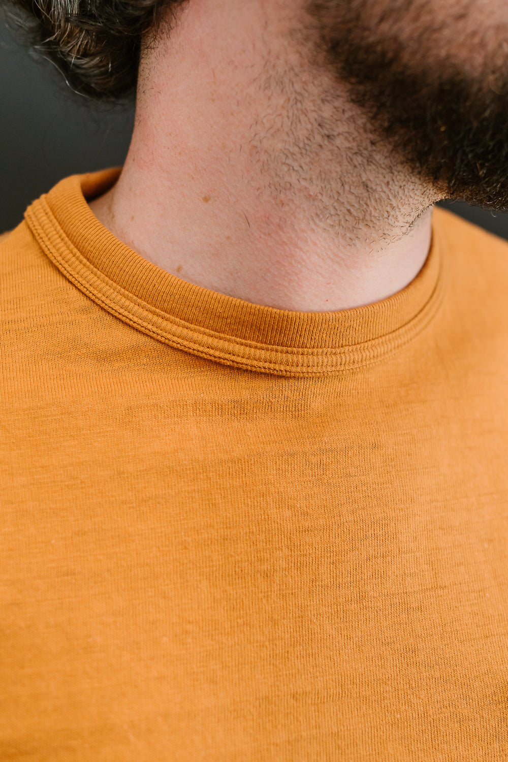 Lot 4601P - Slubby Cotton Pocket T-Shirt - Dark Orange