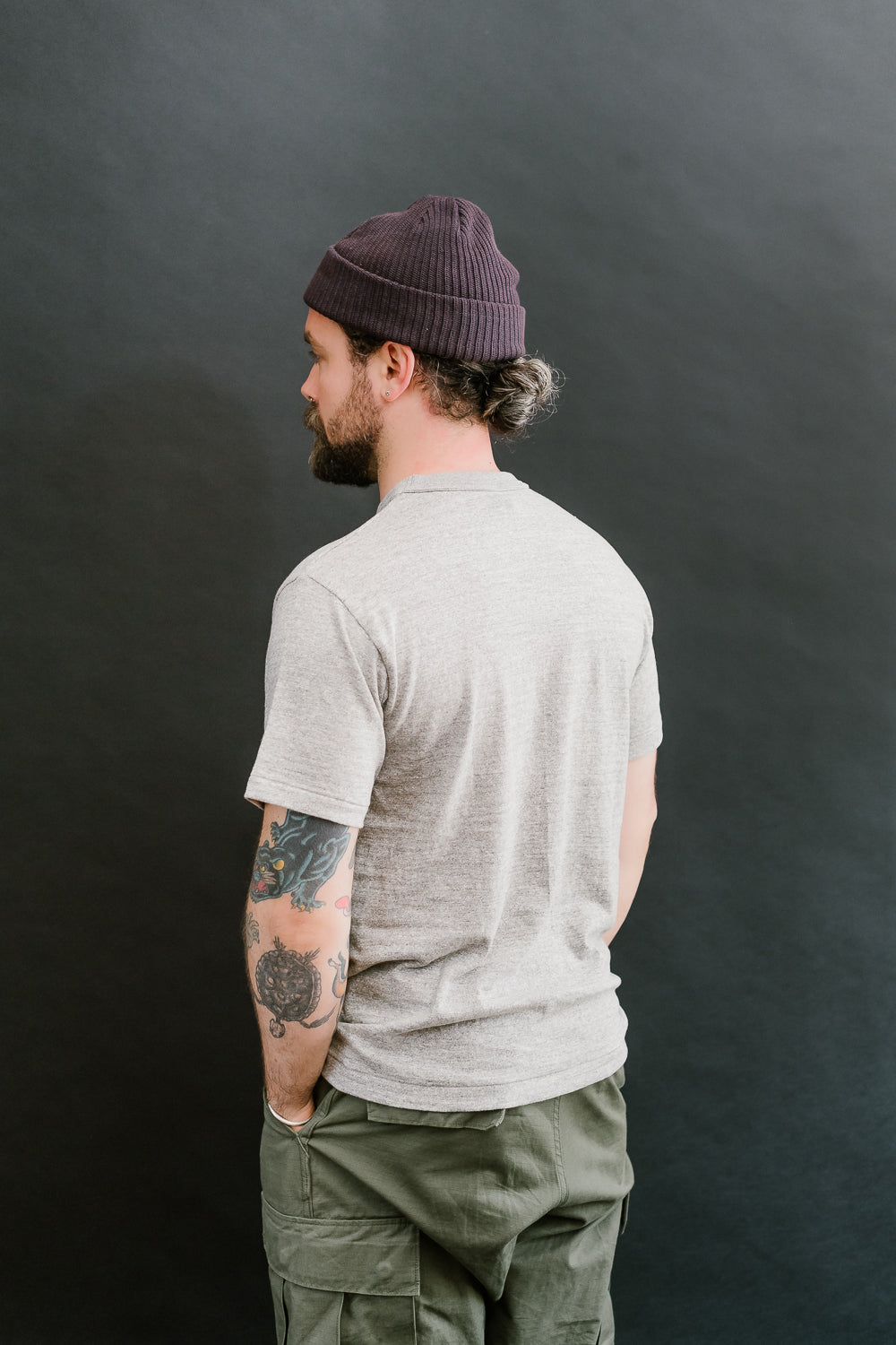 Lot 4601P - Slubby Cotton Pocket T-Shirt - Heather Grey