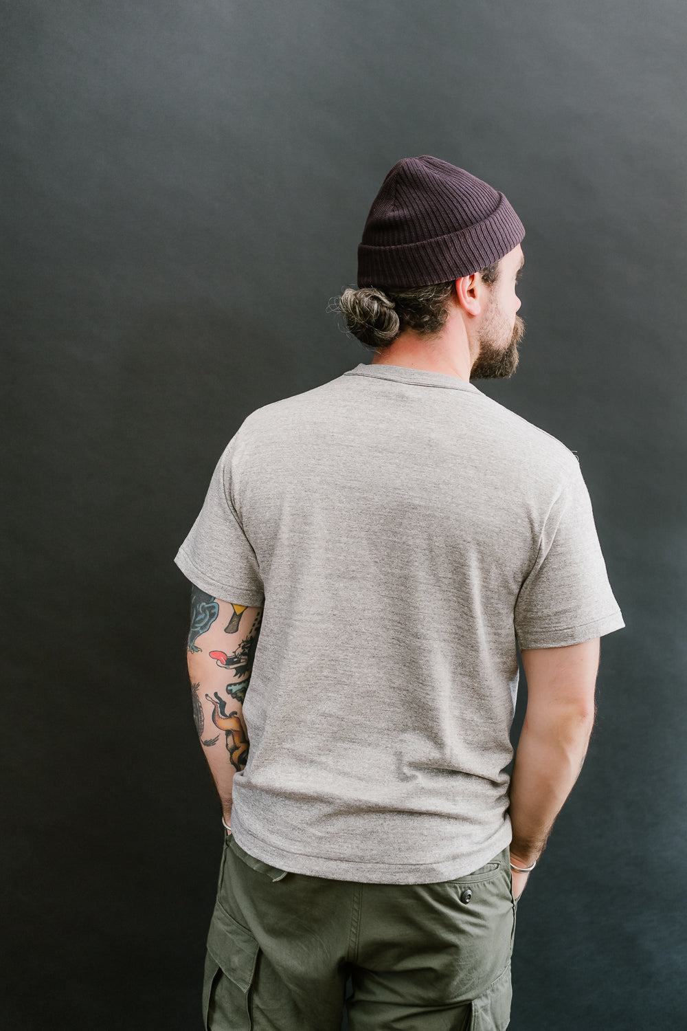 Lot 4601P - Slubby Cotton Pocket T-Shirt - Heather Grey