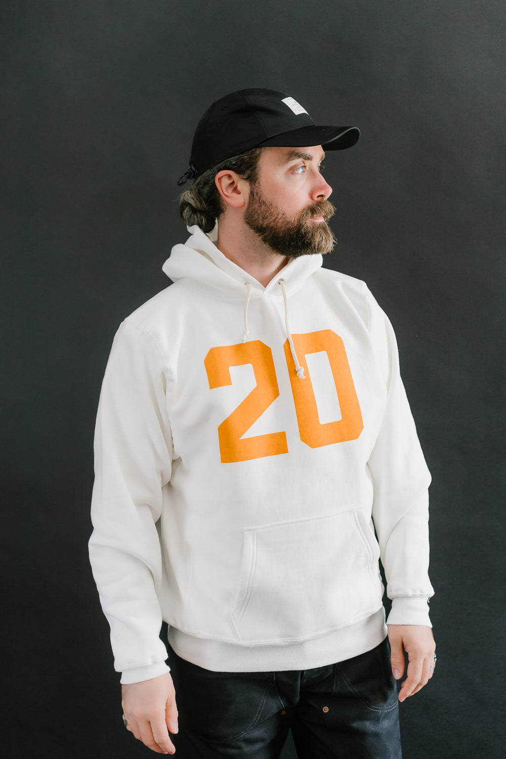 Lot 484 - Heavyweight Hooded Sweatshirt No. 20 - Off White