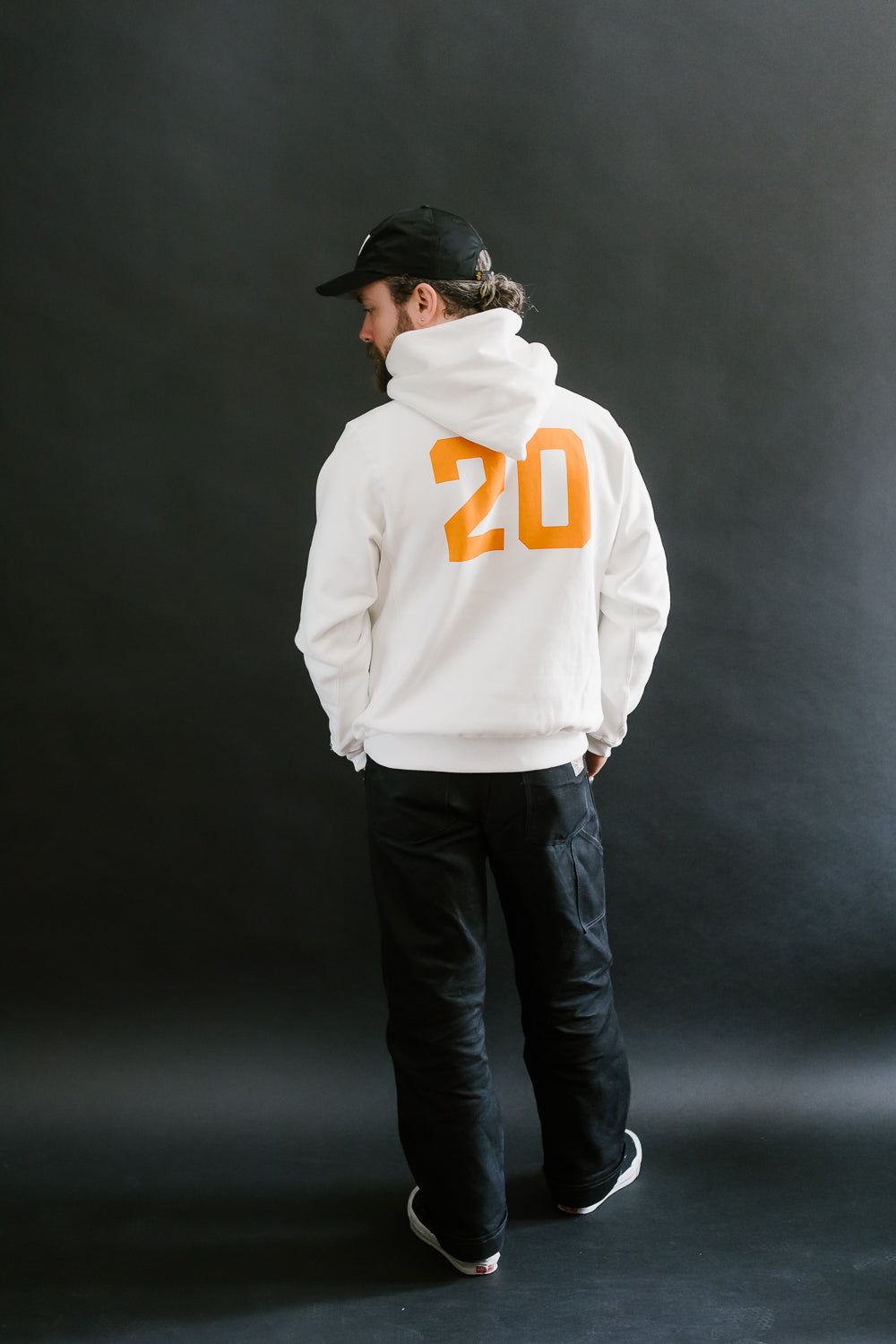 Lot 484 - Heavyweight Hooded Sweatshirt No. 20 - Off White