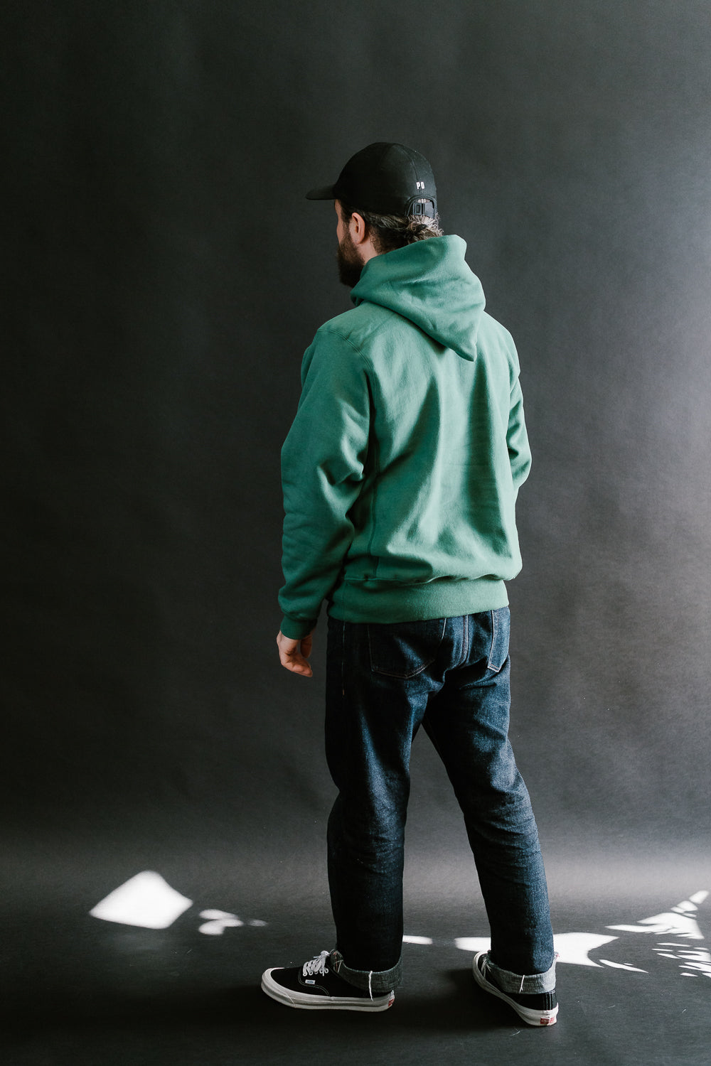 Lot 484 - Heavyweight Hooded Sweatshirt Plain - Green