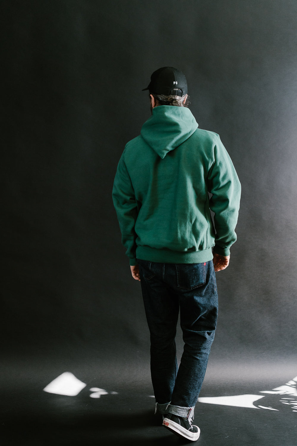 Lot 484 - Heavyweight Hooded Sweatshirt Plain - Green