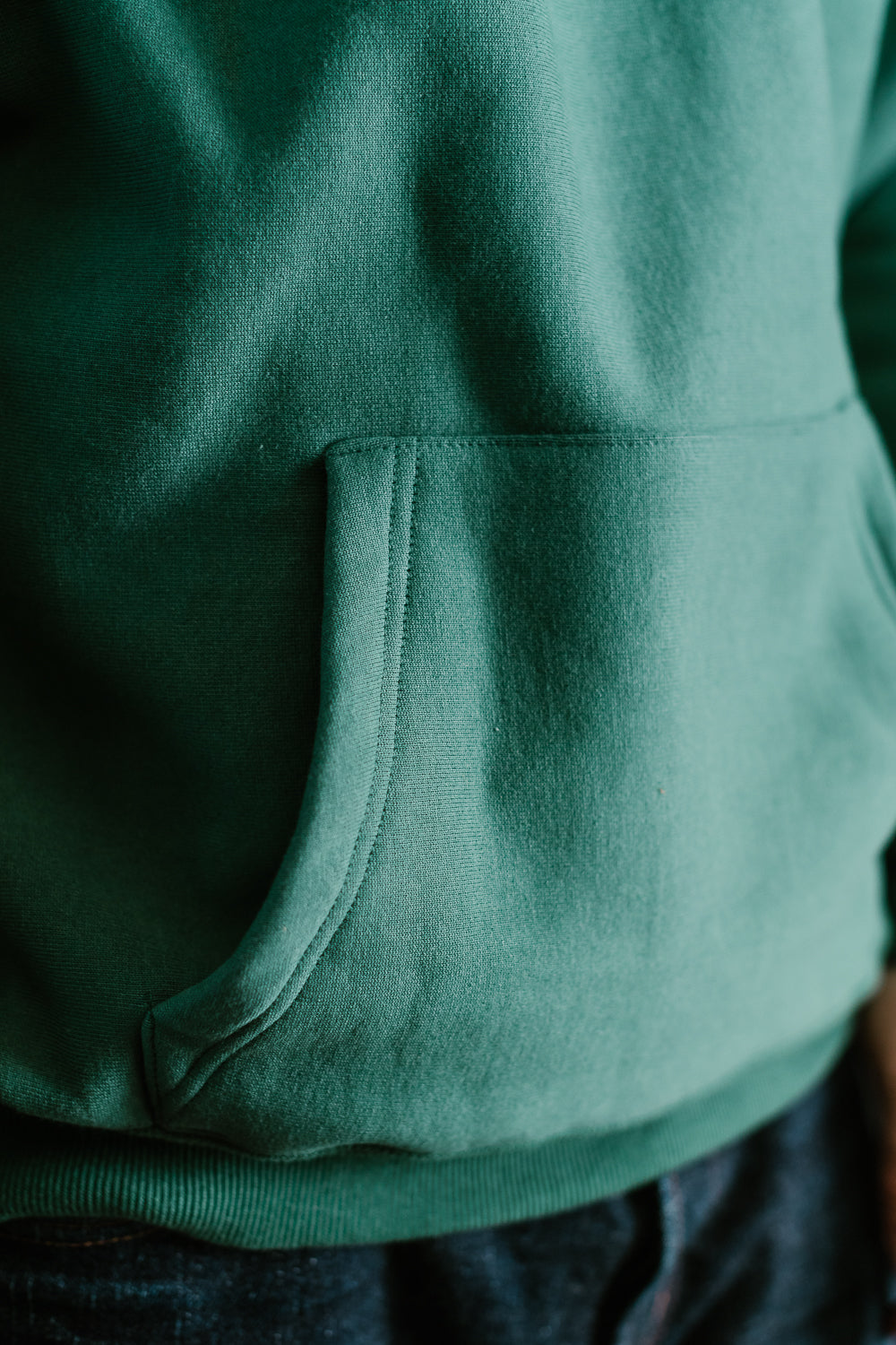 Lot 484 - Heavyweight Hooded Sweatshirt Plain - Green