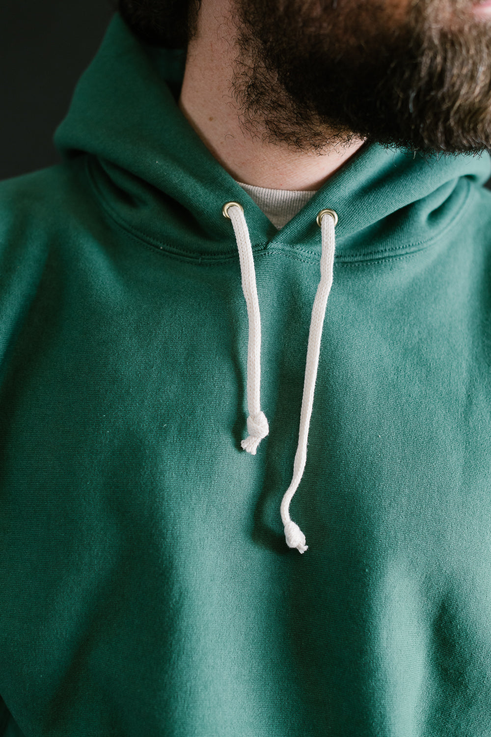 Lot 484 - Heavyweight Hooded Sweatshirt Plain - Green