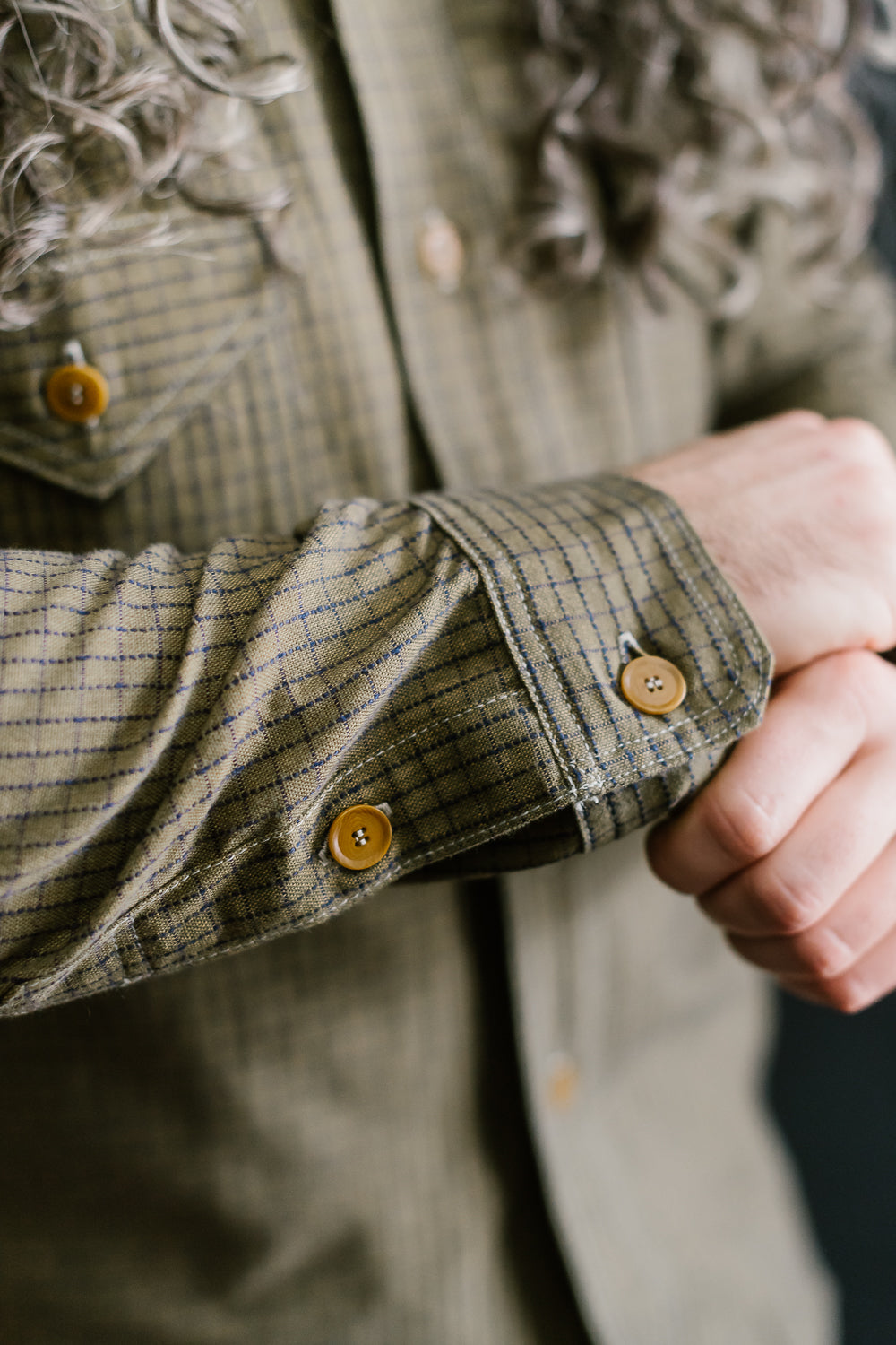 Lot JG-17 - The Madison Shirt - Brown Windowpane