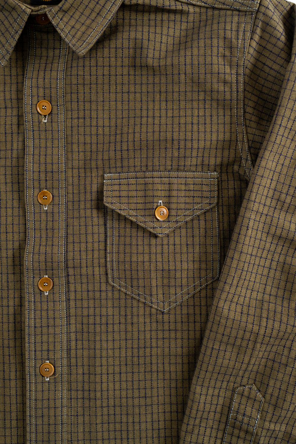 Lot JG-17 - The Madison Shirt - Brown Windowpane