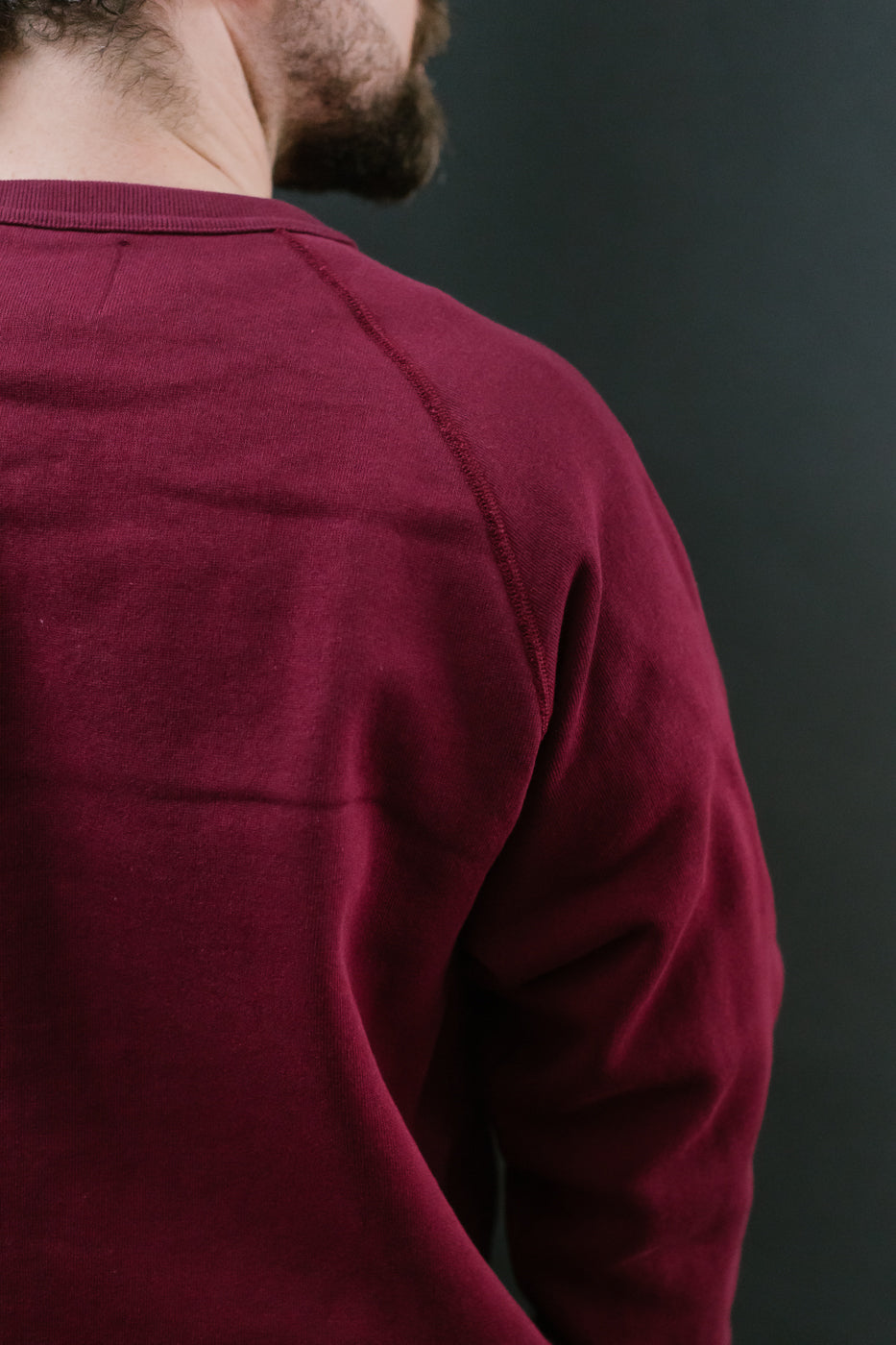 Pullover Crew Neck - Super Looper French Terry - Burgundy