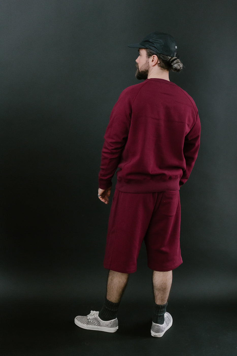 Pullover Crew Neck - Super Looper French Terry - Burgundy