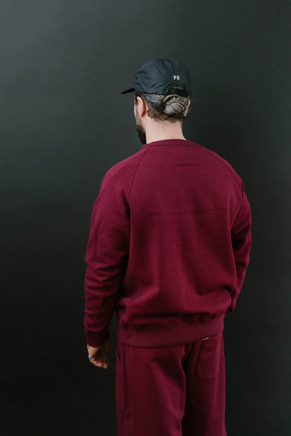 Pullover Crew Neck - Super Looper French Terry - Burgundy