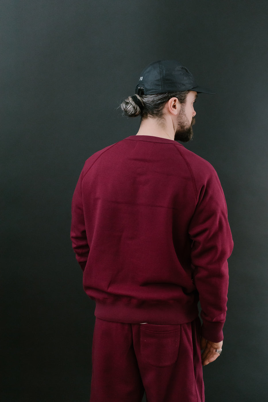 Pullover Crew Neck - Super Looper French Terry - Burgundy