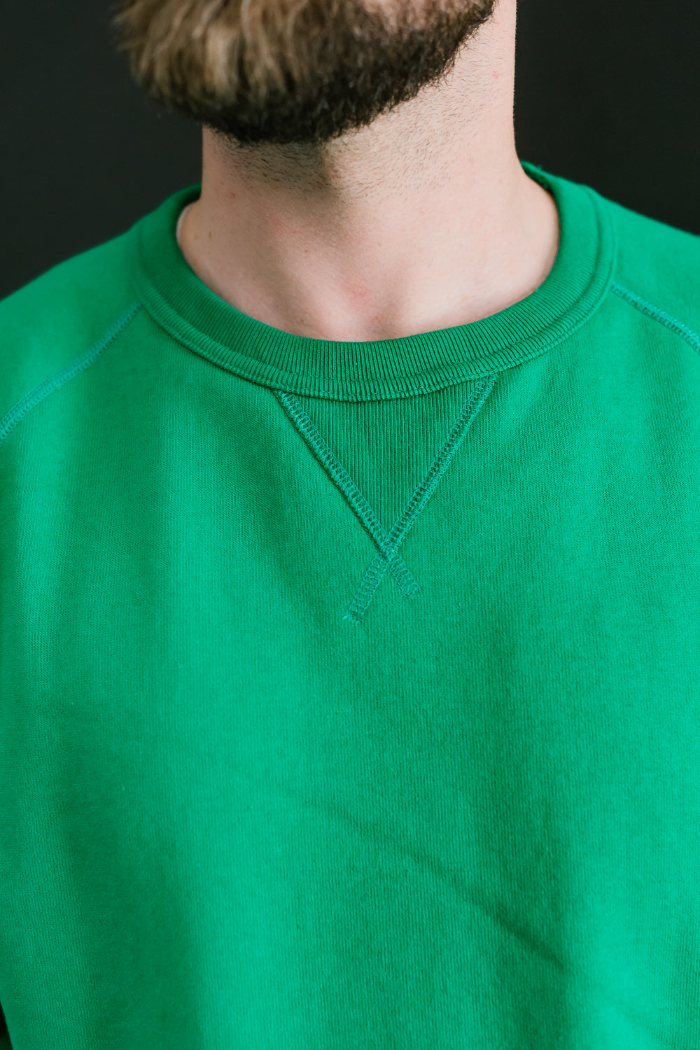 Pullover Crew Neck - Super Looper French Terry - Green