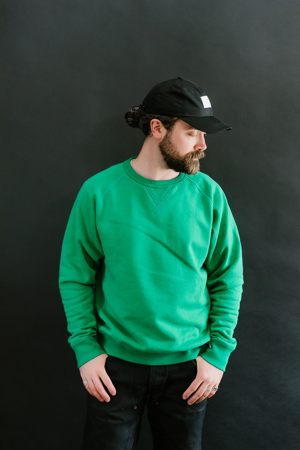 Pullover Crew Neck - Super Looper French Terry - Green