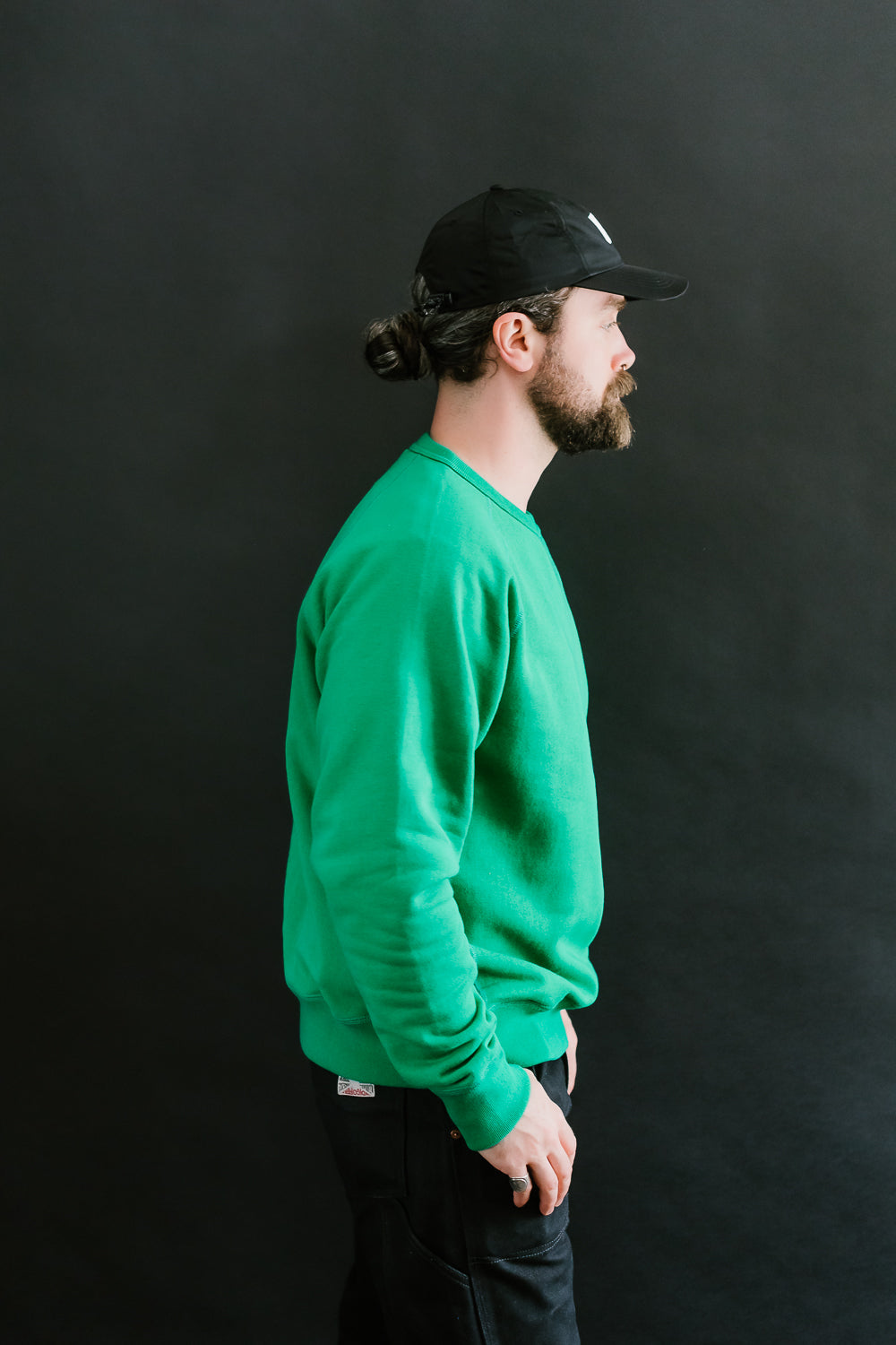 Pullover Crew Neck - Super Looper French Terry - Green