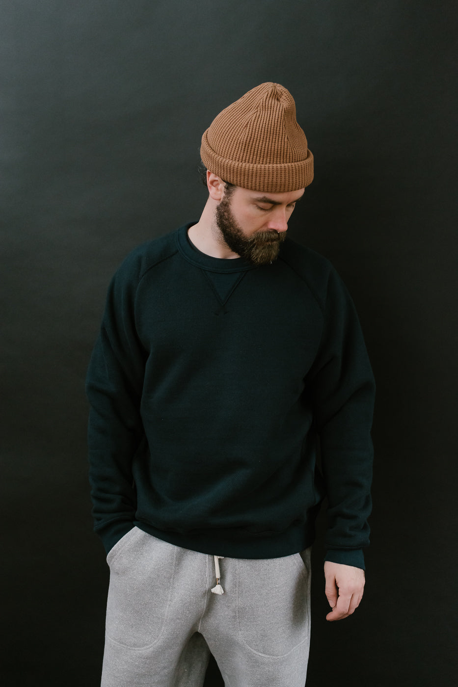 Pullover Crewneck 876gsm Double Heavyweight French Terry - Navy