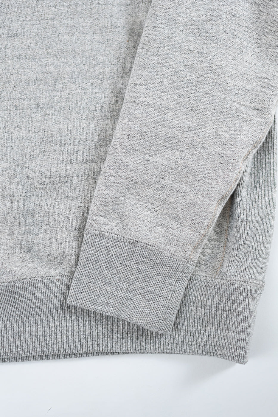 Pullover Crewneck Fleeced Foxfibre® - Heather Grey