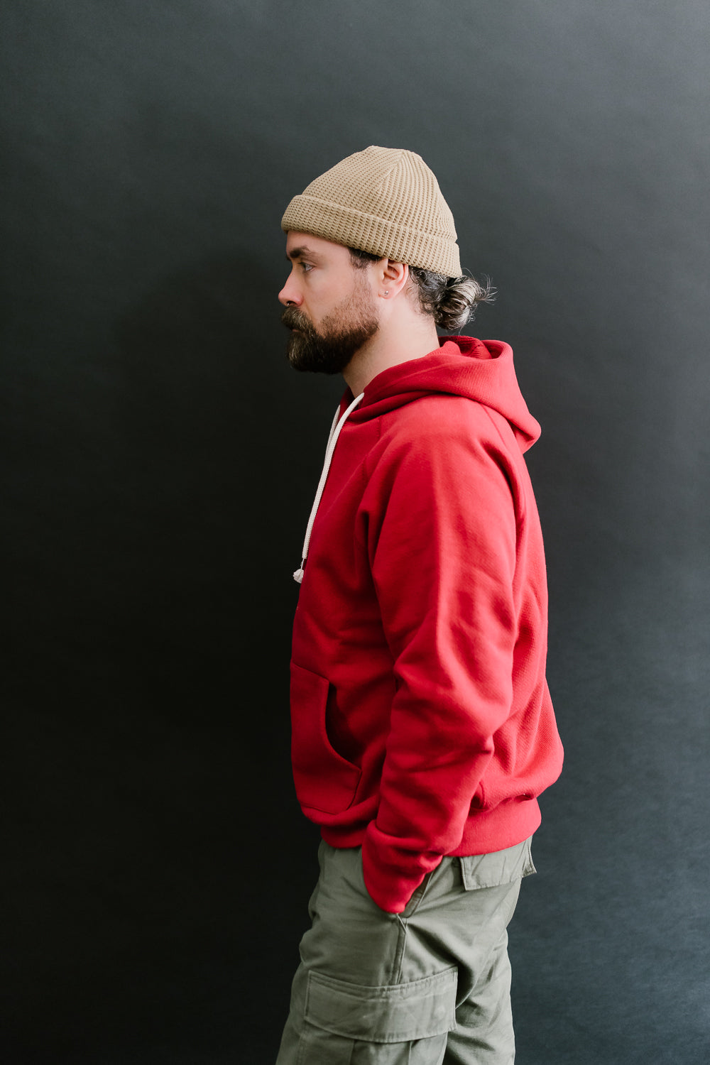 Pullover Hoodie 701gsm Double Heavyweight French Terry - Red