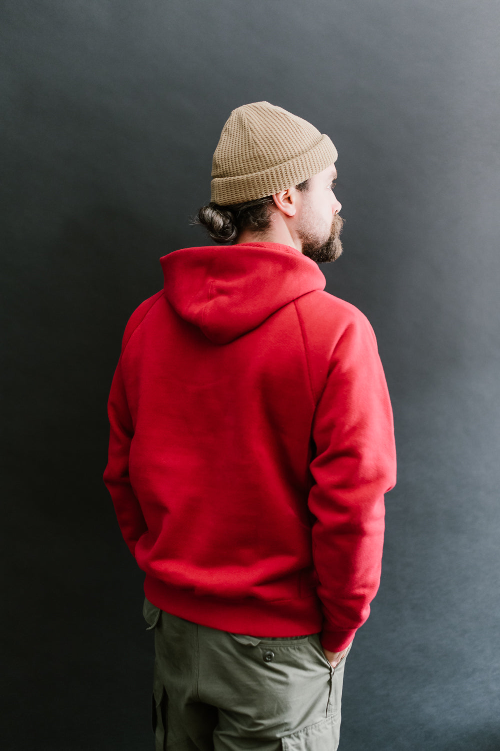 Pullover Hoodie 701gsm Double Heavyweight French Terry - Red