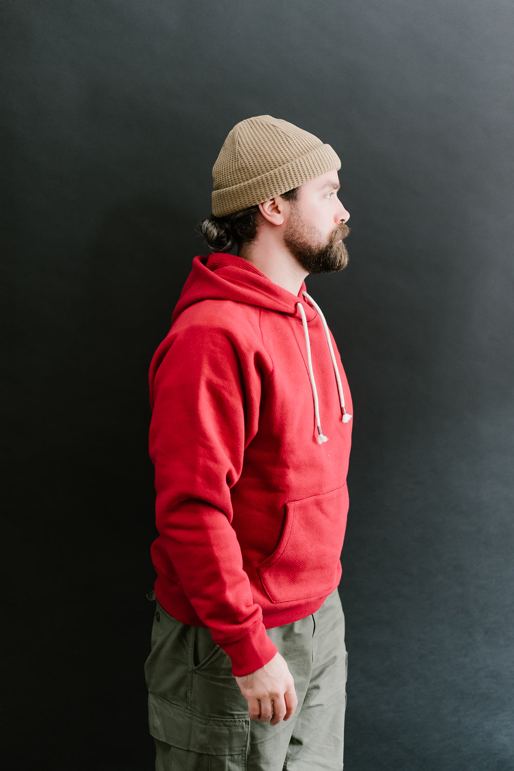 Pullover Hoodie 701gsm Double Heavyweight French Terry - Red