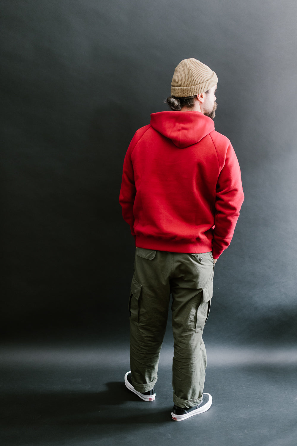 Pullover Hoodie 701gsm Double Heavyweight French Terry - Red