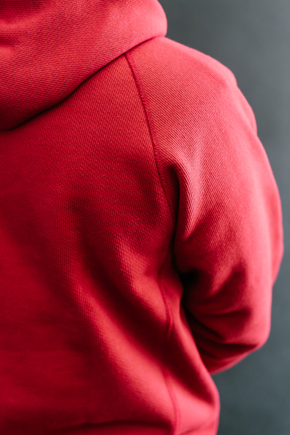 Pullover Hoodie 701gsm Double Heavyweight French Terry - Red