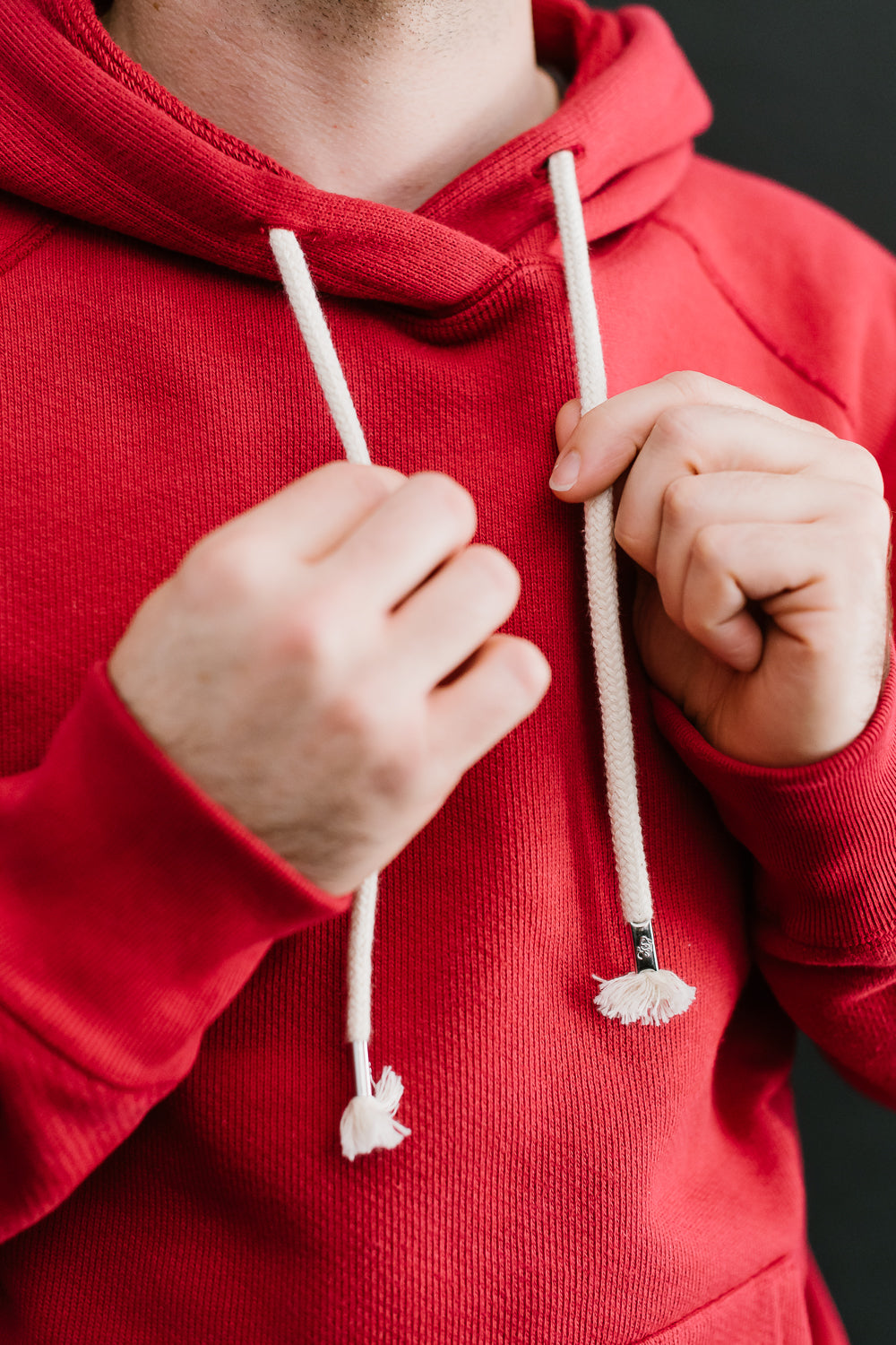 Pullover Hoodie 701gsm Double Heavyweight French Terry - Red