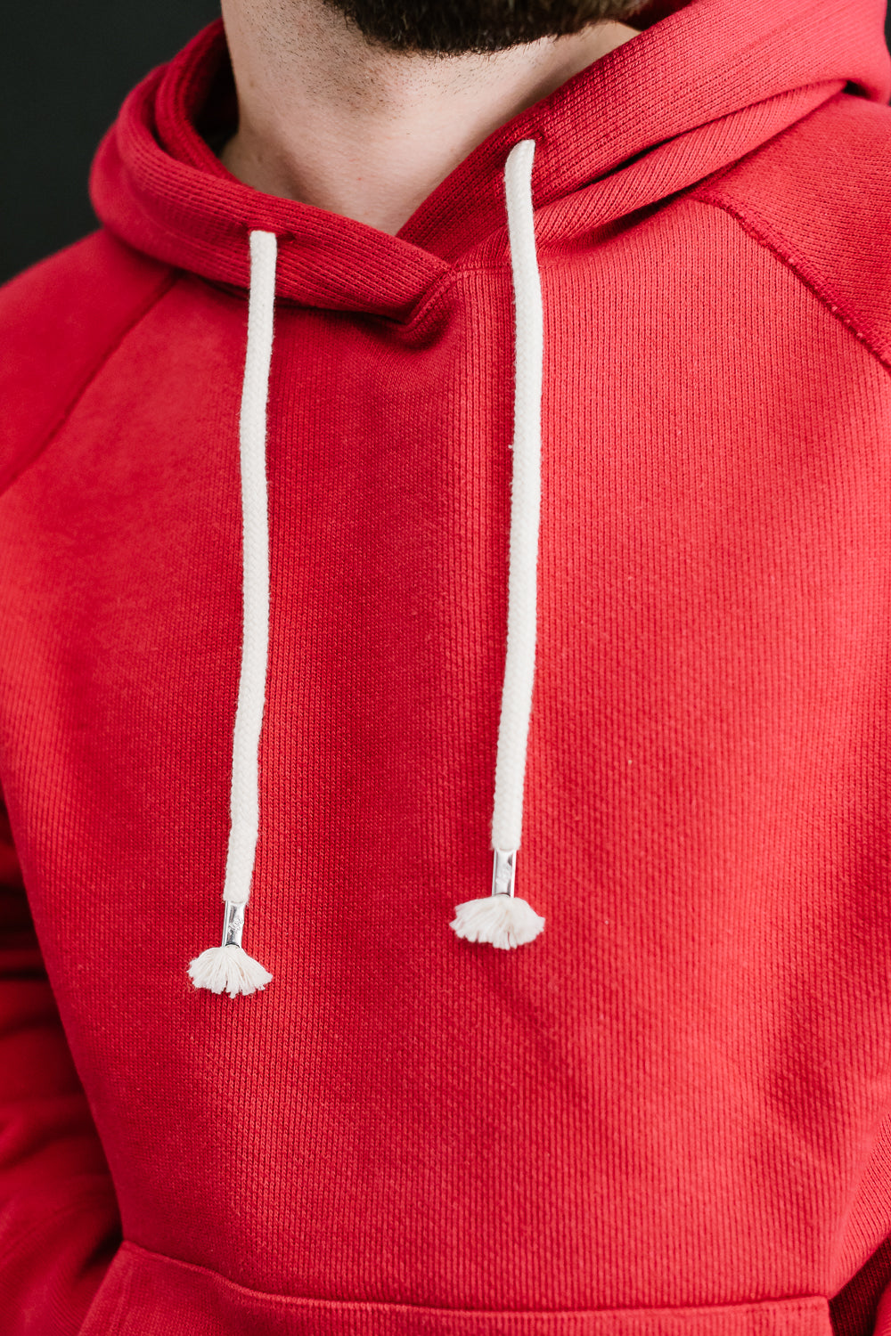 Pullover Hoodie 701gsm Double Heavyweight French Terry - Red