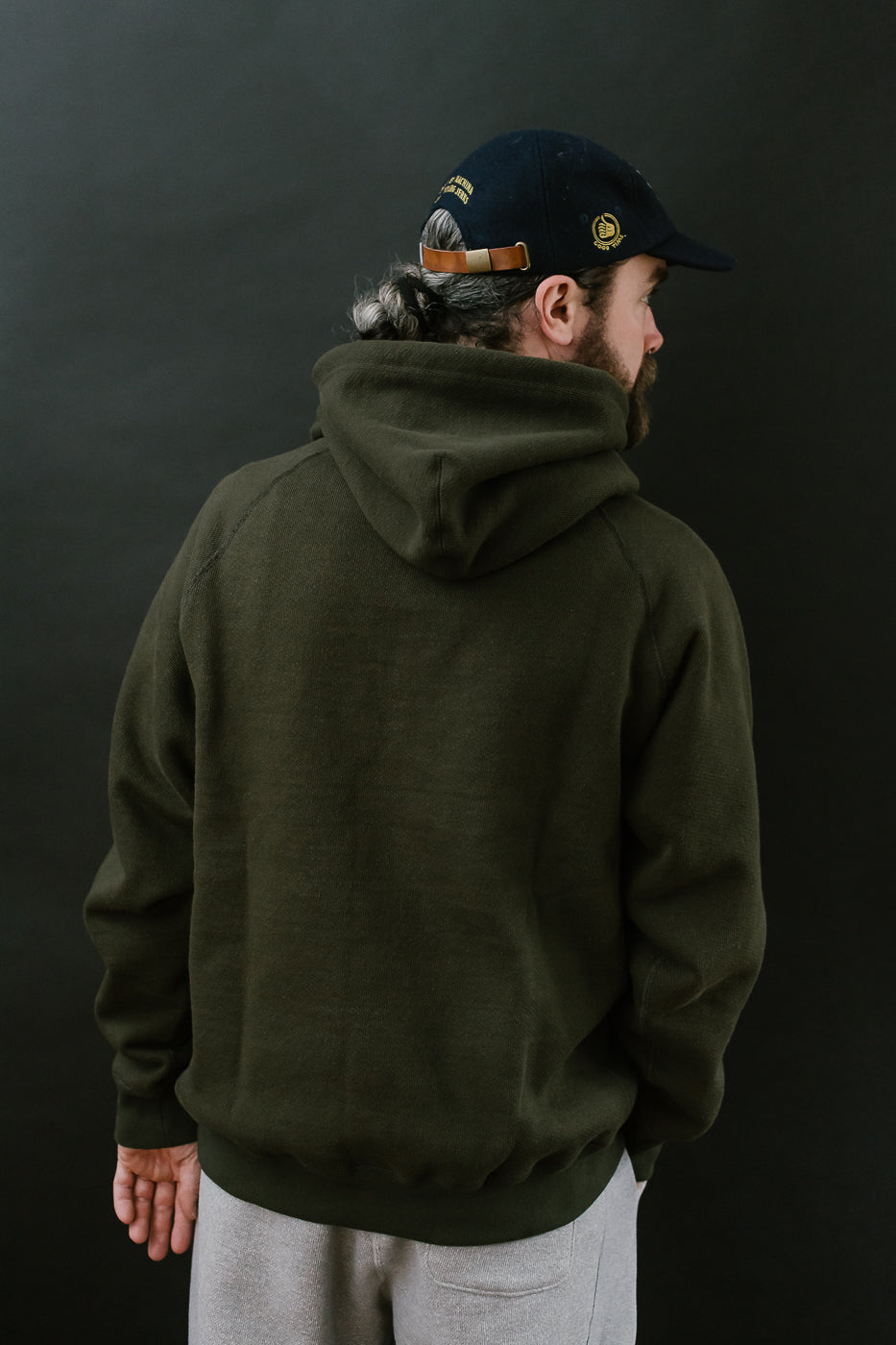 Pullover Hoodie 876gsm Double Heavyweight French Terry - Khaki