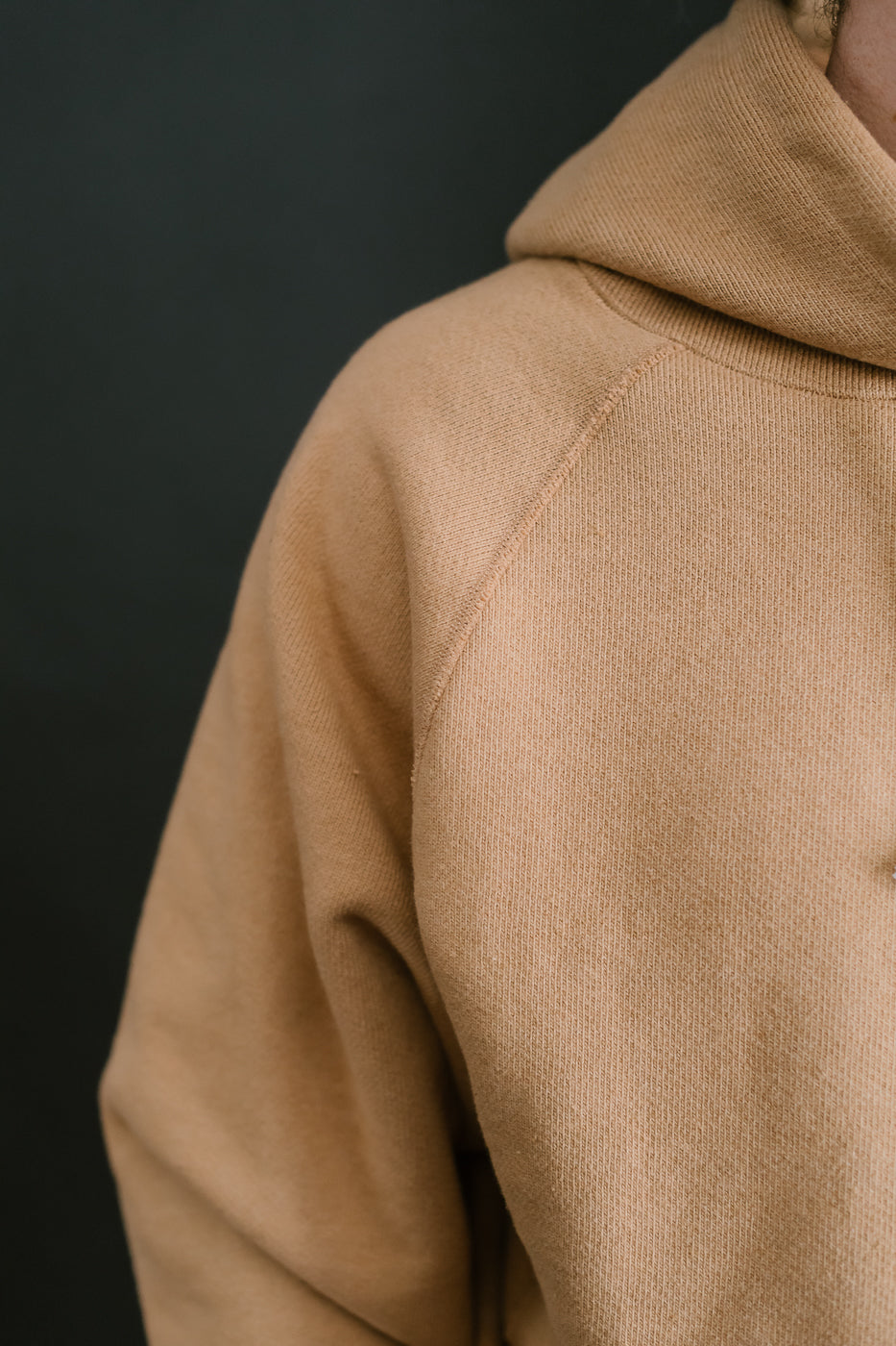 Pullover Hoodie 825gsm Double Heavyweight French Terry Foxfibre® - Coyote 80