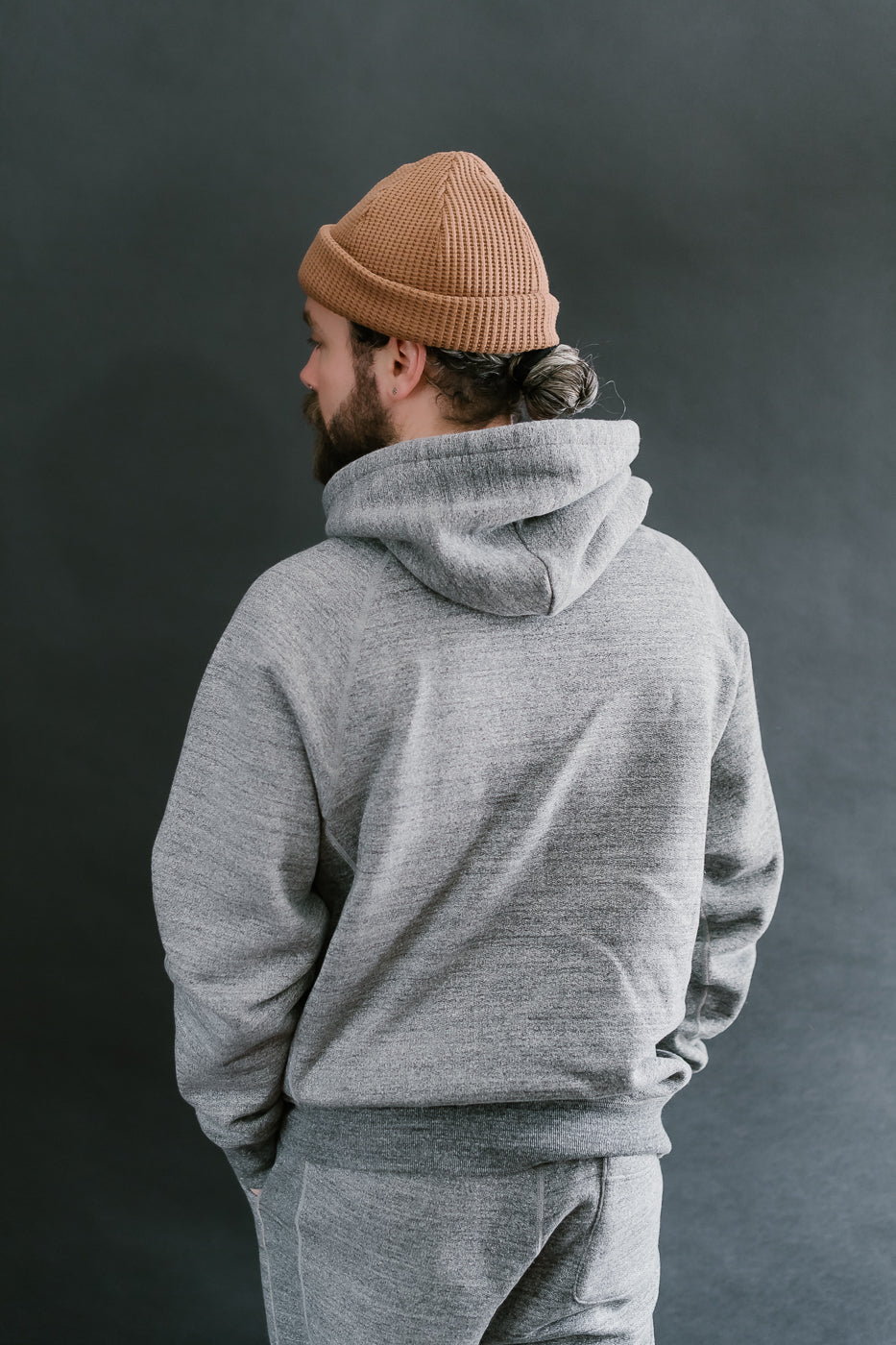 Pullover Hoodie Fleeced Foxfibre® - Charcoal