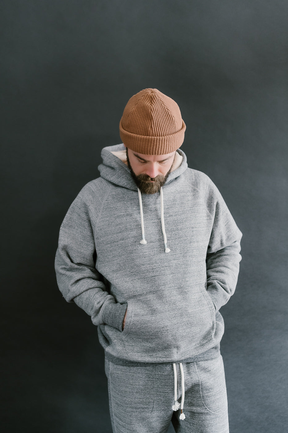 Pullover Hoodie Fleeced Foxfibre® - Charcoal