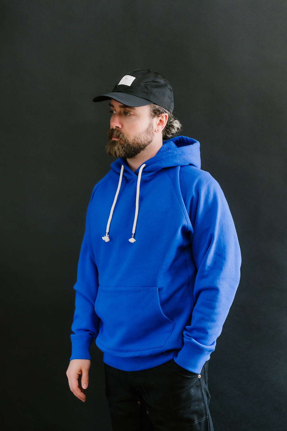 Pullover Hoodie - Super Looper French Terry - Blue