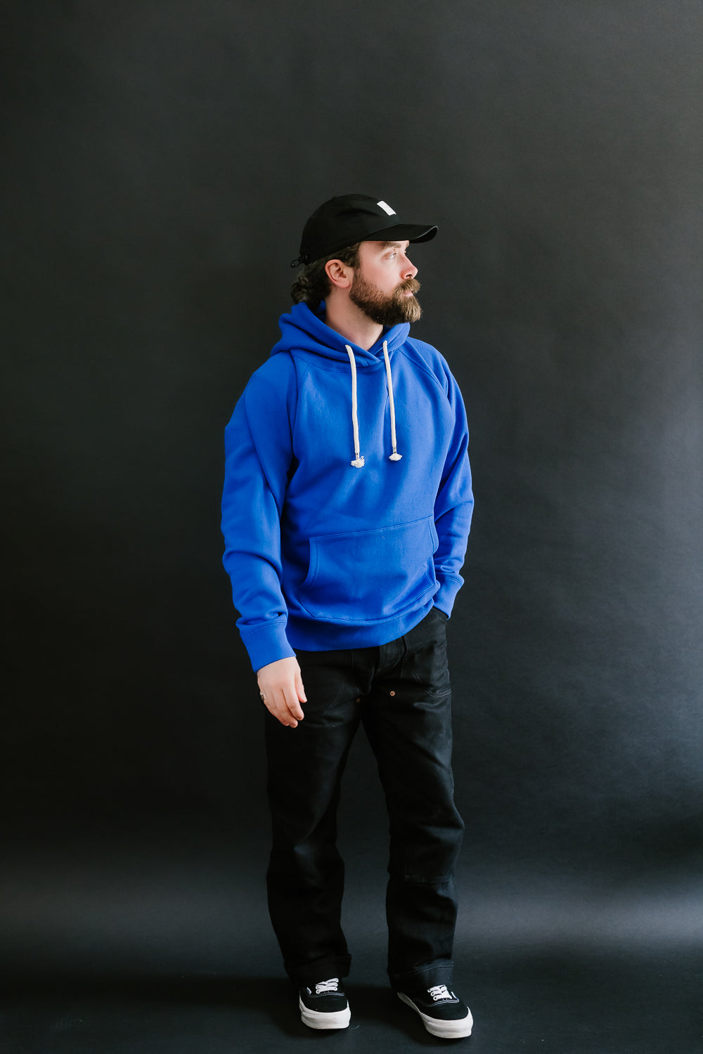 Pullover Hoodie - Super Looper French Terry - Blue