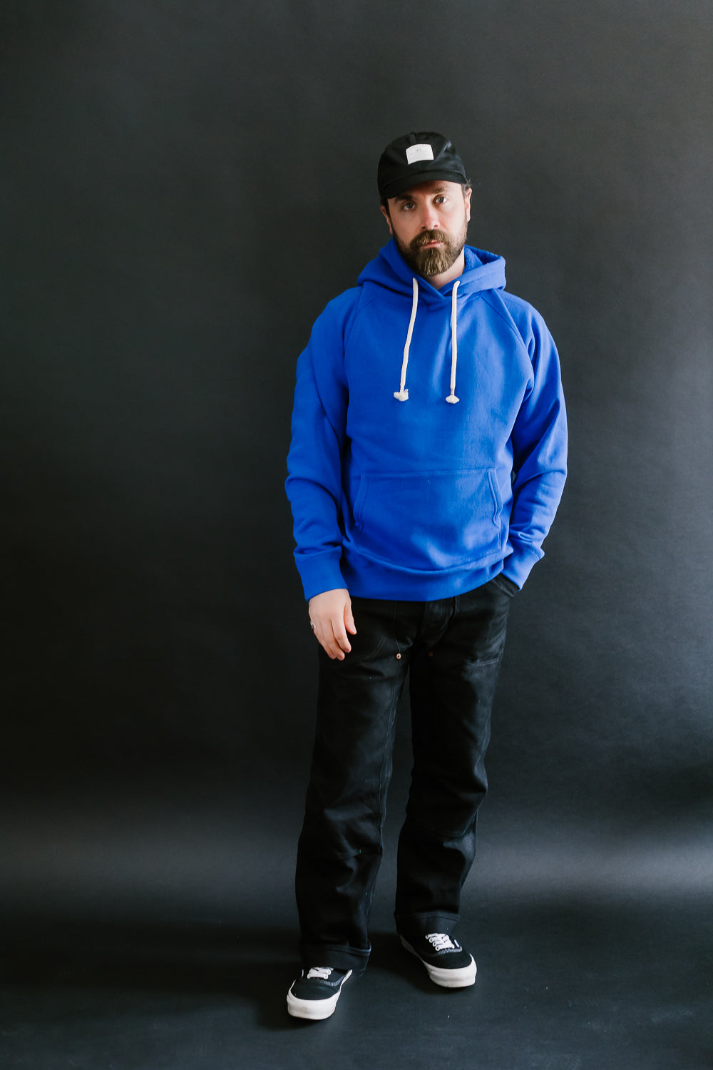 Pullover Hoodie - Super Looper French Terry - Blue