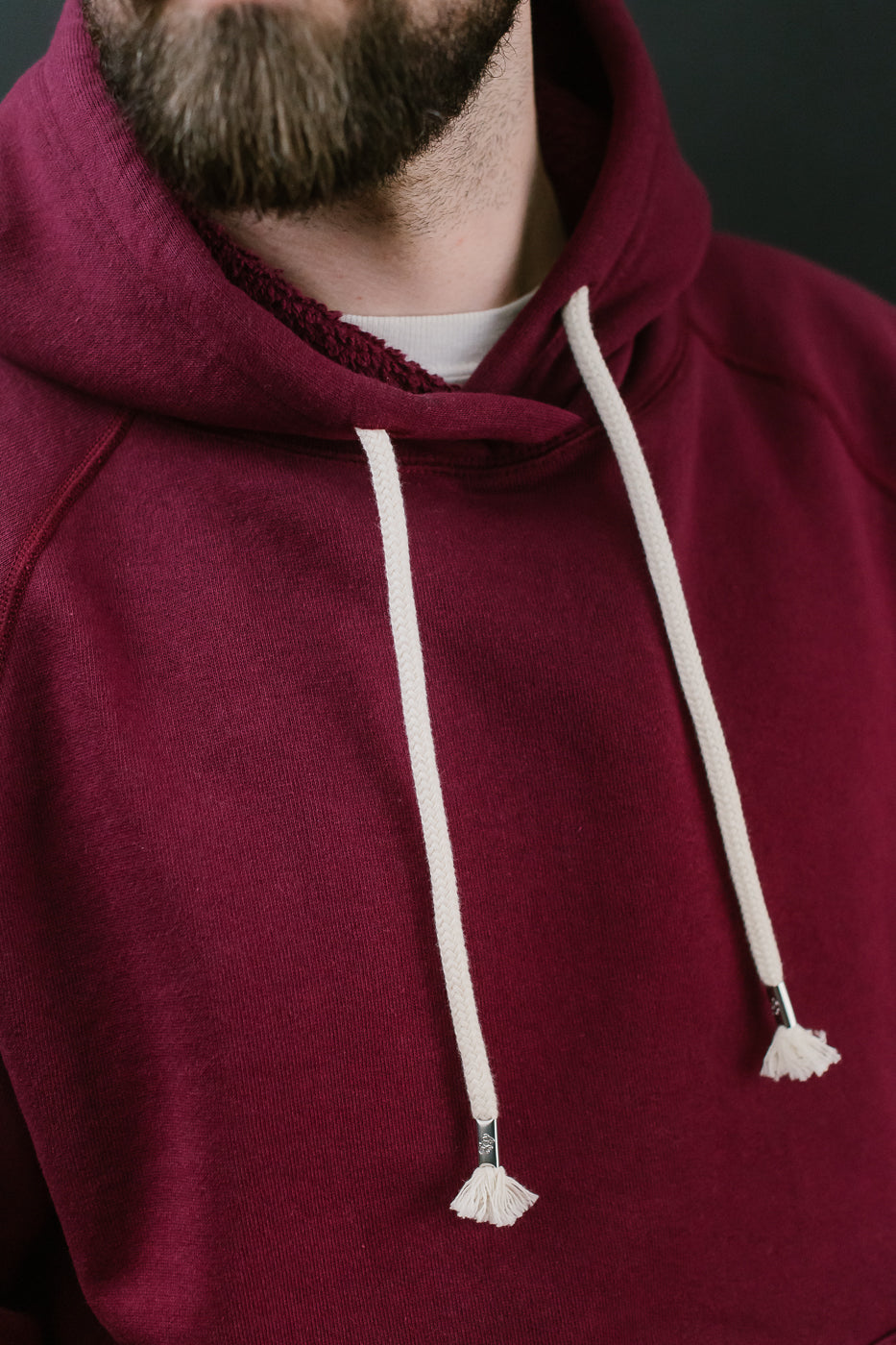 Pullover Hoodie - Super Looper French Terry - Burgundy