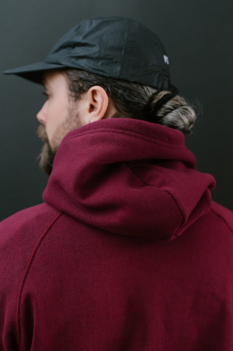 Pullover Hoodie - Super Looper French Terry - Burgundy