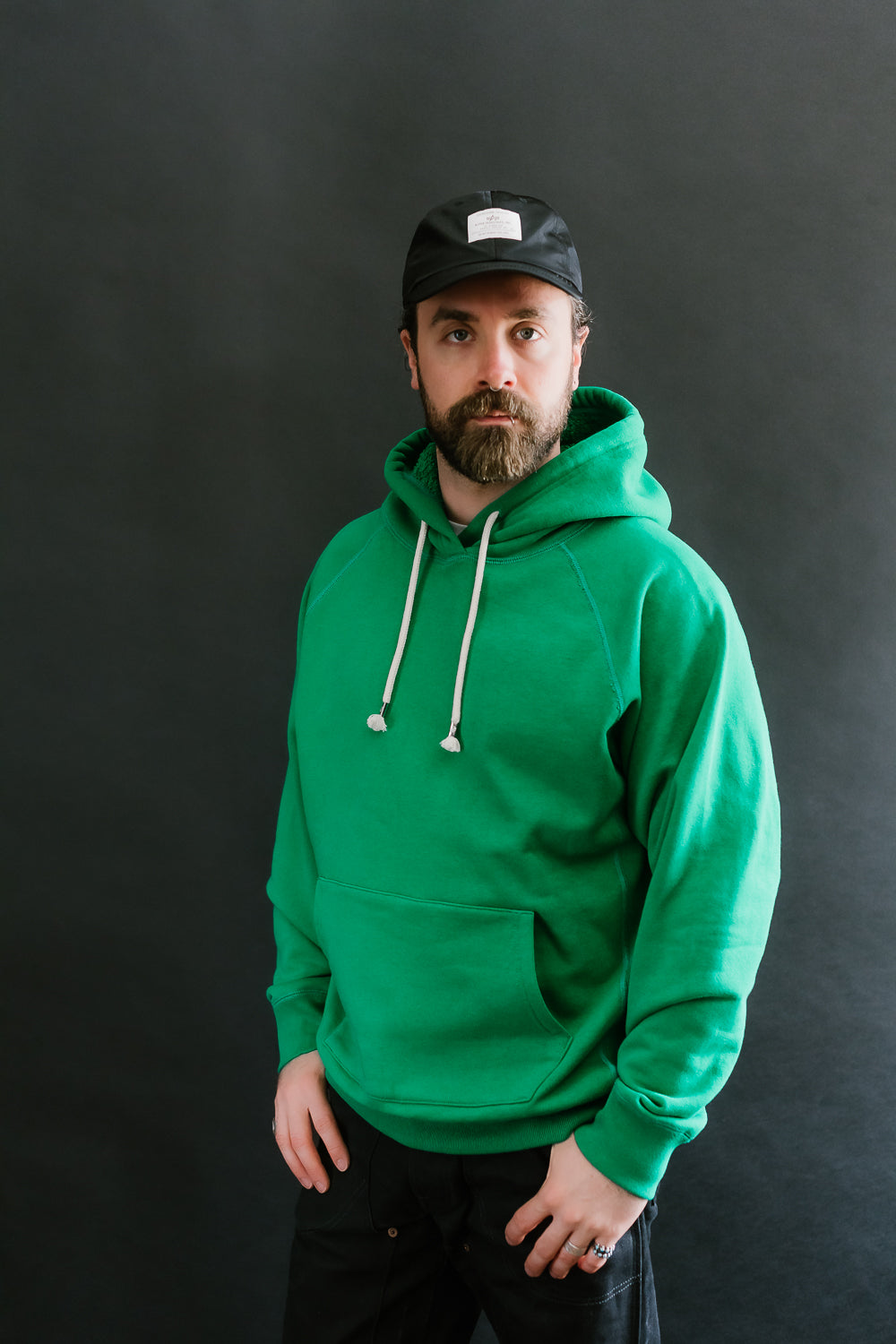 Pullover Hoodie - Super Looper French Terry - Green