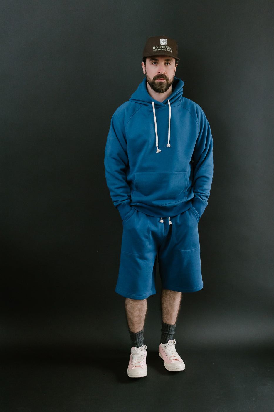 Pullover Hoodie - Super Looper French Terry - Varsity Blue